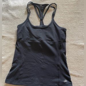 ALO yoga tank with bra small great condition